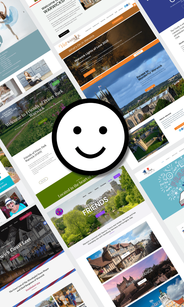 Web design examples from Nice People UK